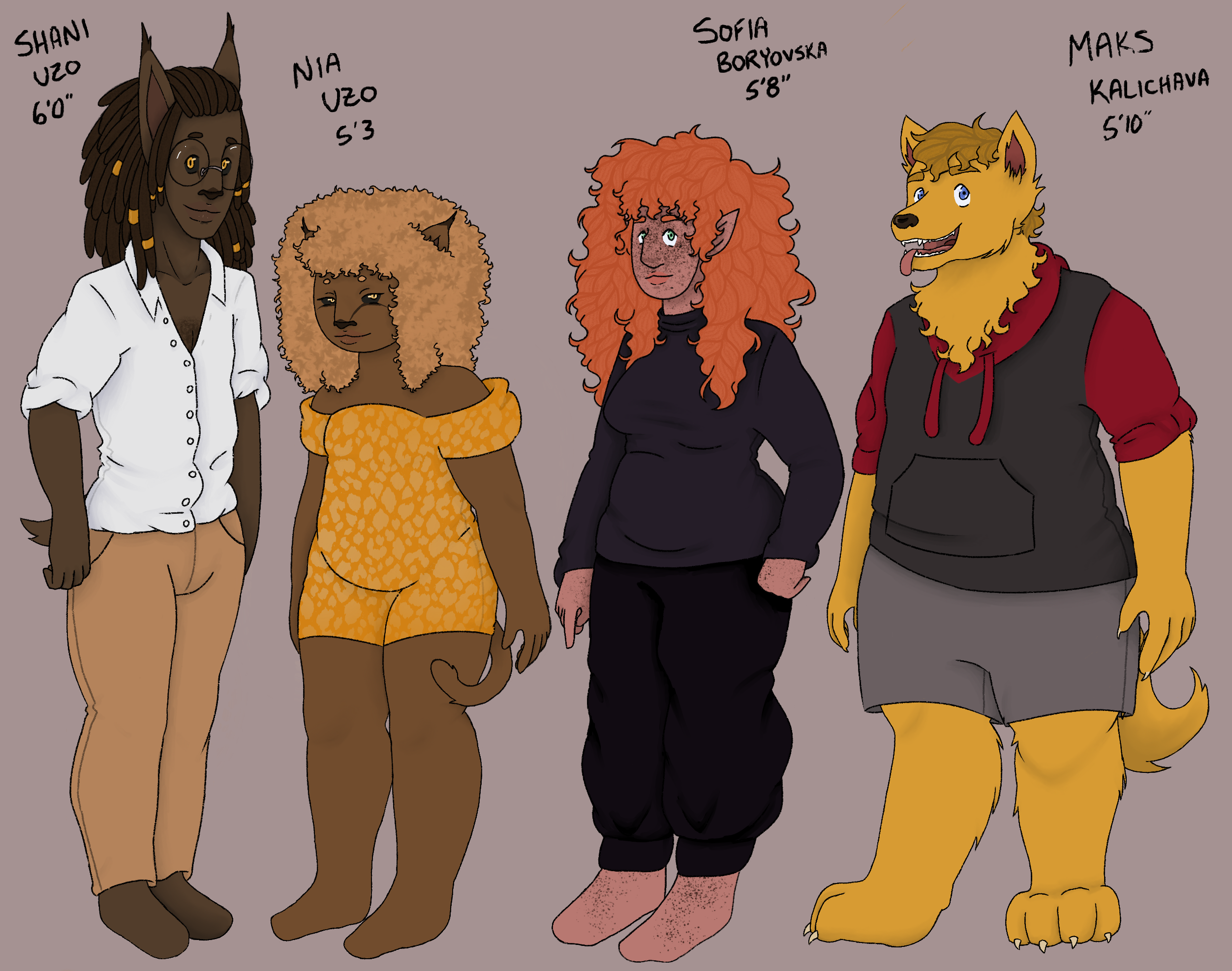 Character line up: Shani, Neo, Sofia, Maks